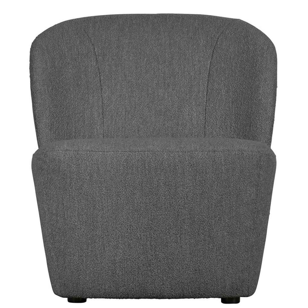 Sessel in Dunkelgrau Retrostil