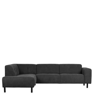 Couchecke in Anthrazit Chenillegewebe 275 cm breit