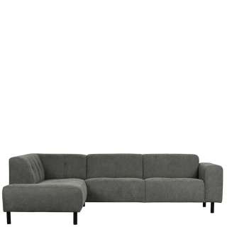 Polsterecke in Blaugrau Chenillegewebe 275 cm breit