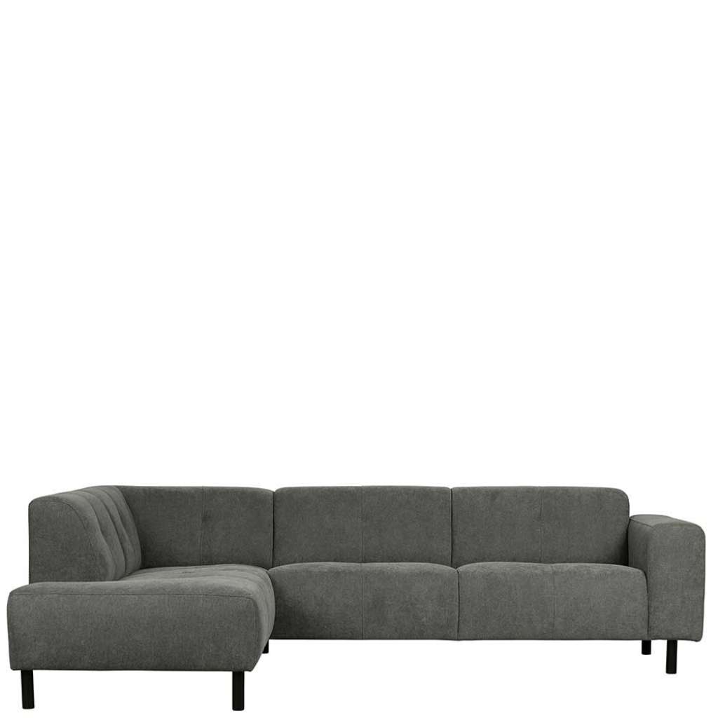 Polsterecke in Blaugrau Chenillegewebe 275 cm breit