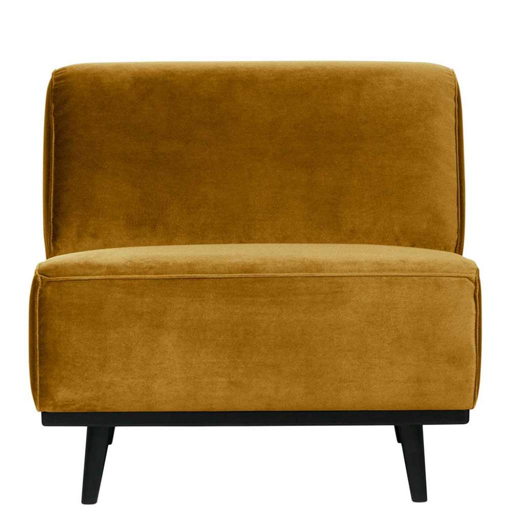 Sessel in Honigfarben Samt modern