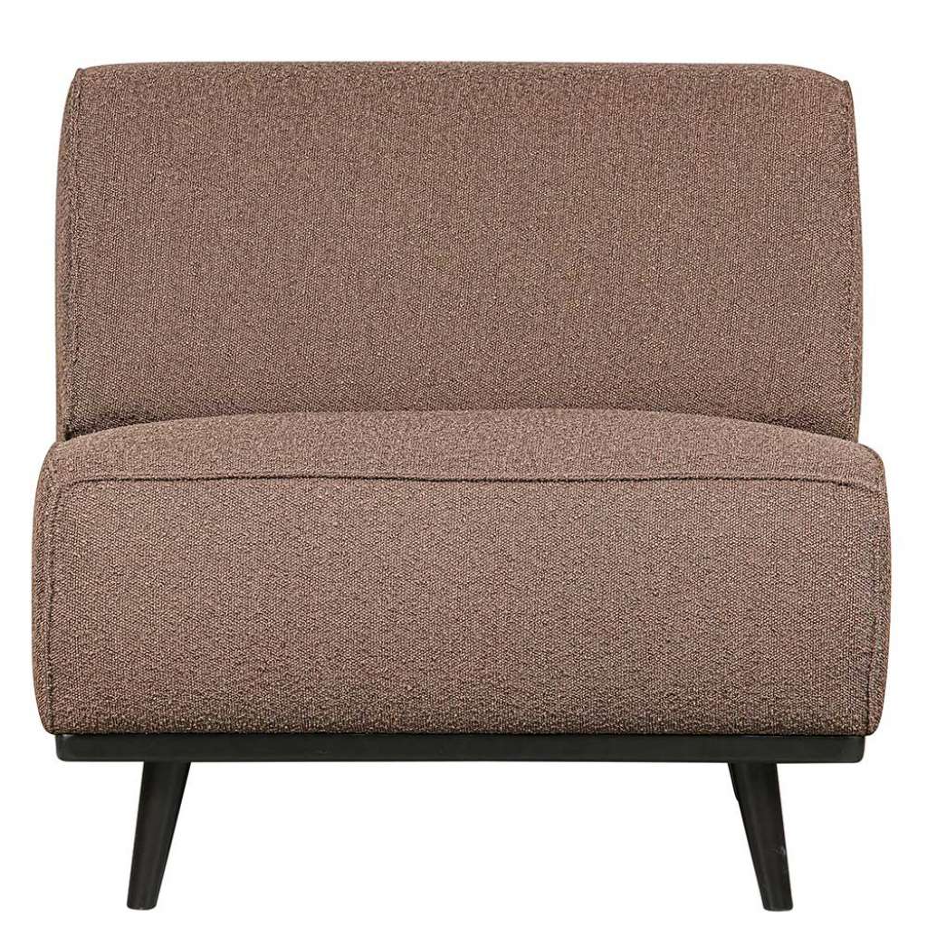 Polstersessel in Hellbraun Stoff 45 cm Sitzhöhe
