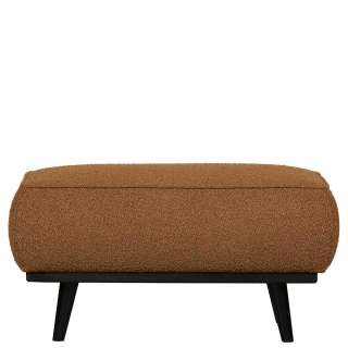 Couchhocker in Bernsteinfarben Stoff 40 cm hoch