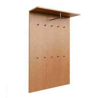 Garderobe in Eichefarben Wandmontage
