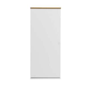 Oberschrank in Weiß und Eiche Optik 95 cm hoch