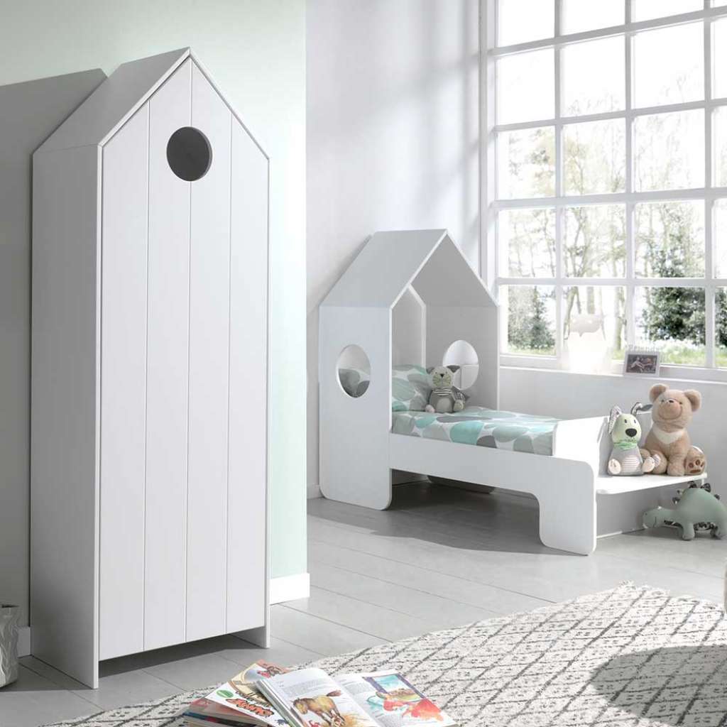 Kinderzimmer Einrichtung in Weiß Haus Optik (2-teilig)