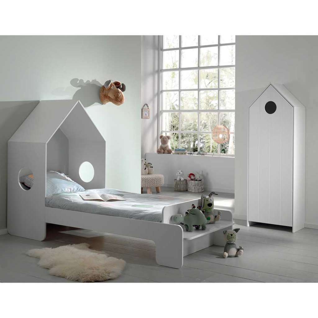 Kinderzimmerset in Weiß Haus Optik (2-teilig)