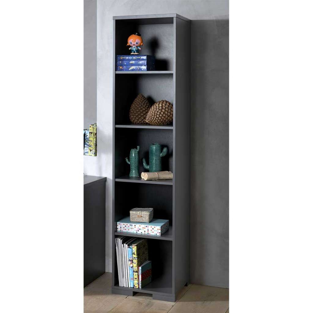 Buchregal in Anthrazit 45 cm tief