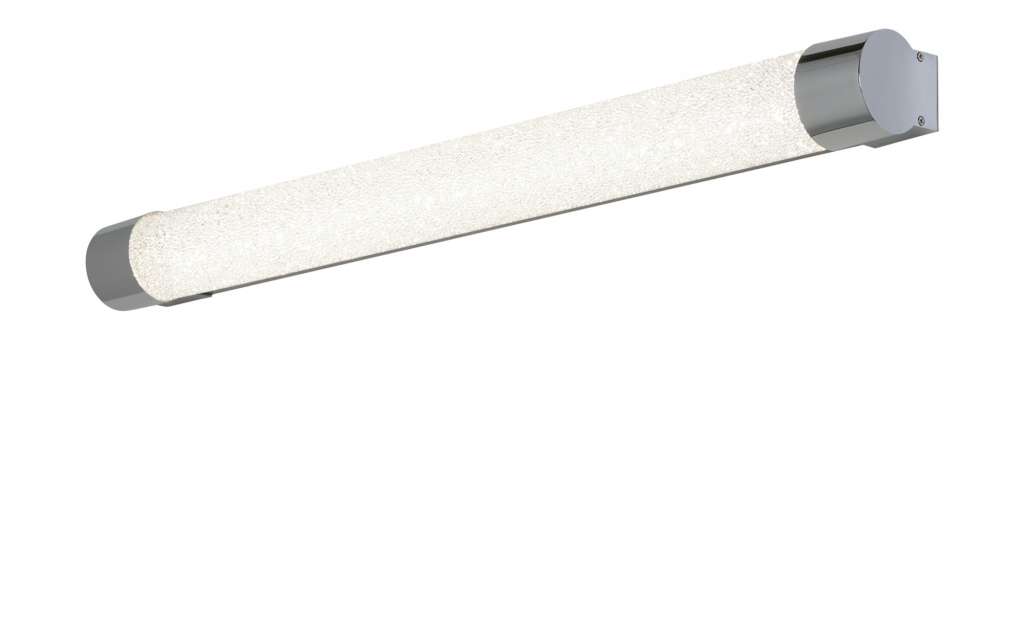 LED-Badwandleuchte, 1-flammig, Kristalloptik (groß) ¦ silber Lampen & Leuchten > Innenleuchten > Wandleuchten - Höffner
