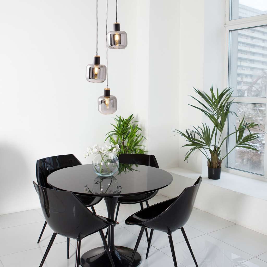 home24 Pendelleuchte Fumoso III
