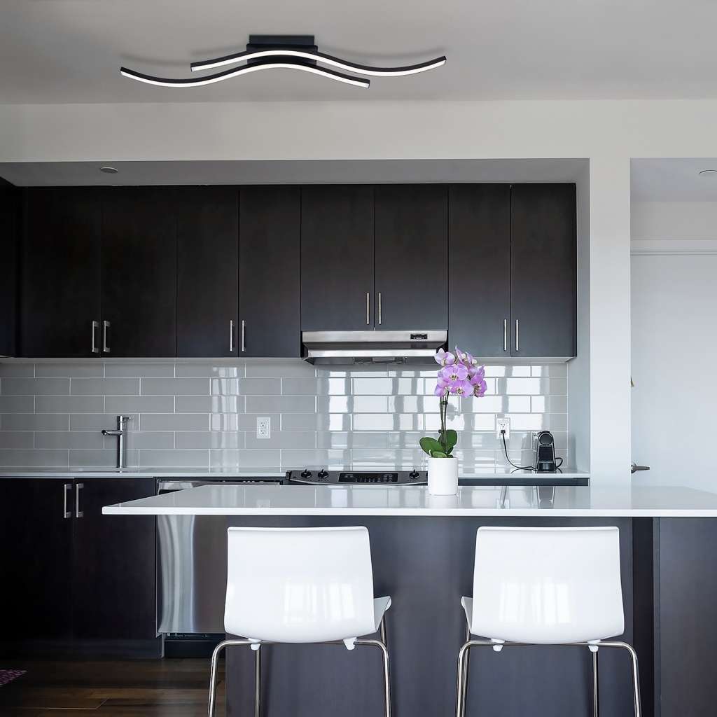 home24 LED-Deckenleuchte Onda III