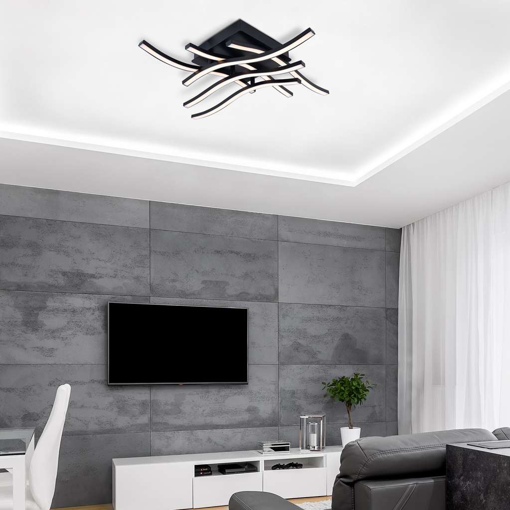 home24 LED-Deckenleuchte Onda V