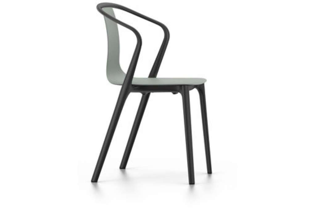 Vitra - Belleville Chair mit Armlehnen - moosgrau - indoor