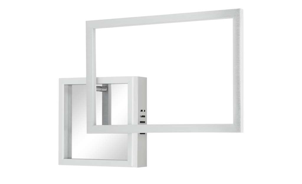 KHG LED-Wand-/Deckenleuchte, Quadrate ¦ silber Lampen & Leuchten > Innenleuchten > Wandleuchten - Höffner