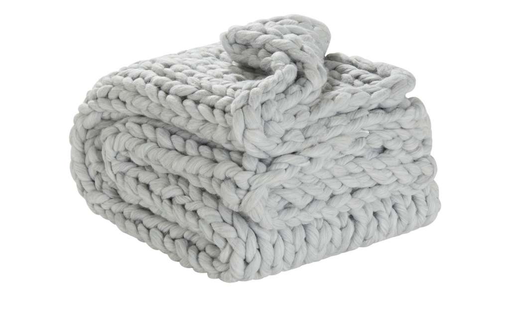 Strick Plaid  Hygge ¦ grau ¦ 50% Polyester, 50% Polyacryl   , Polyacryl, Polyester Heimtextilien > Kuscheldecken - Höffner