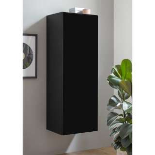 Wohnzimmer Schrank 45 cm breit Schwarz Hochglanz
