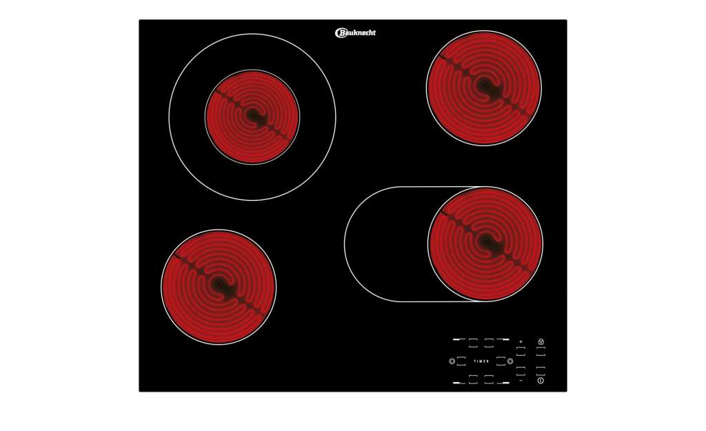 Bauknecht Glaskeramik-Kochstelle  CTAR 9642 IN ¦ schwarz ¦ Glas , Edelstahl Elektrogeräte > Backöfen, Herde & Kochfelder - Höffner
