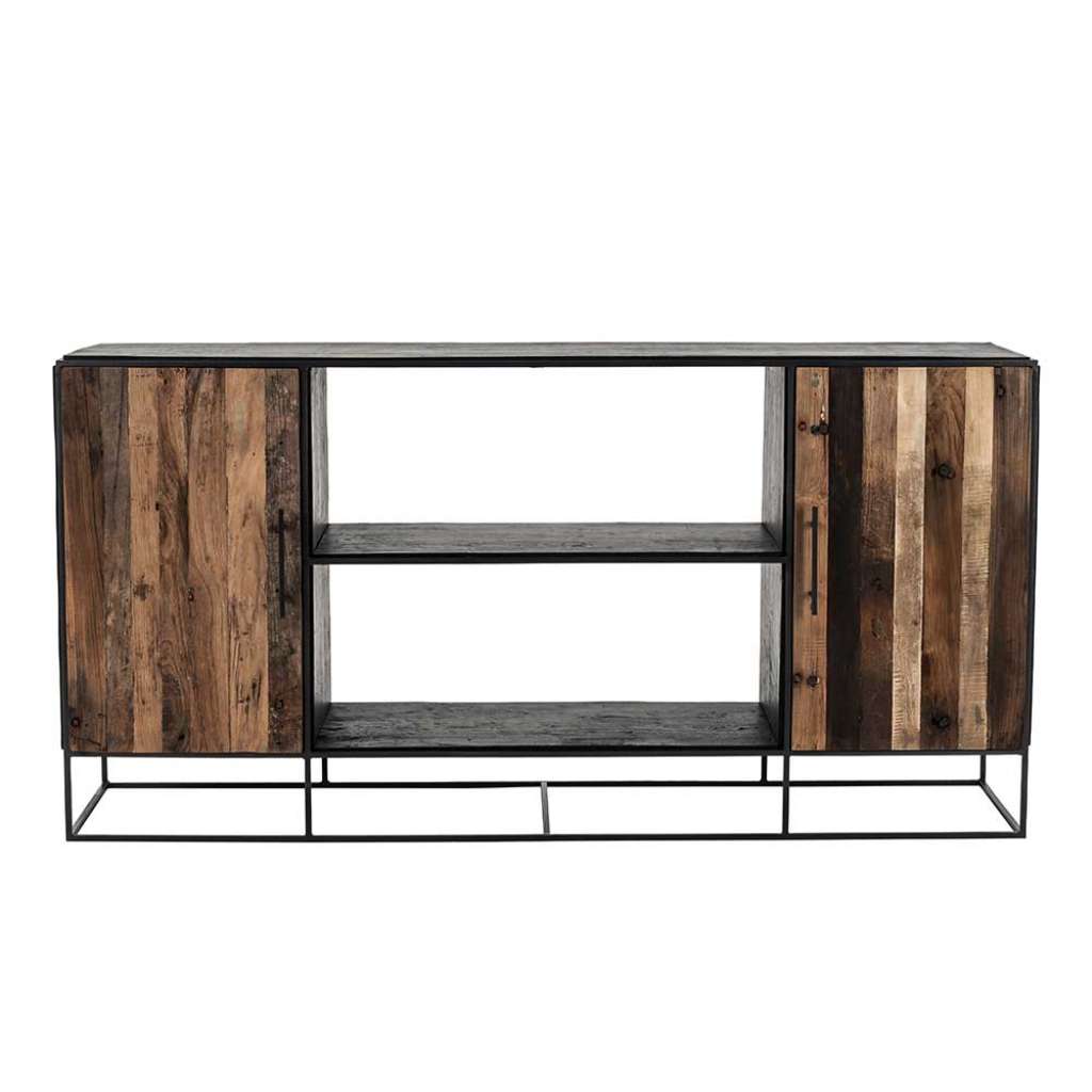 Esszimmer Kommode aus Recyclingholz und Eisen 180 cm breit