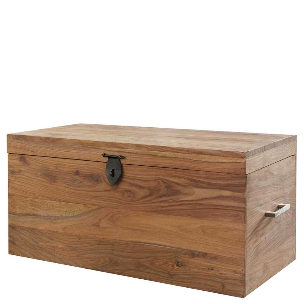Dekotruhe aus Sheesham Massivholz 80 cm breit