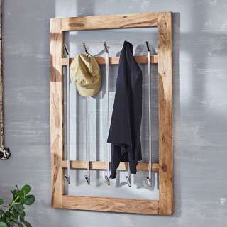 Hängegarderobe aus Sheesham Massivholz rustikalen Landhausstil