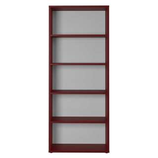 Büroregal in Dunkelrot 80 cm breit