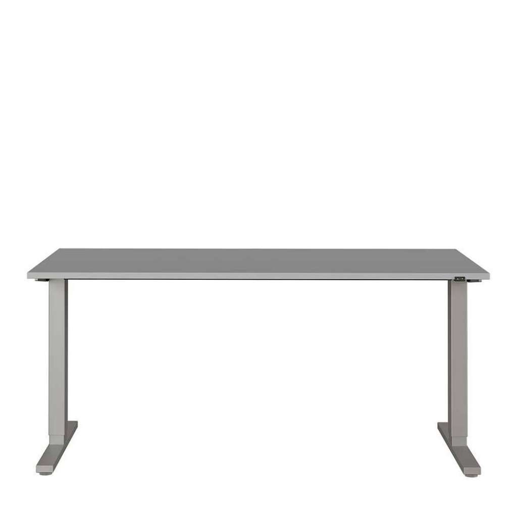 Büroschreibtisch in Lichtgrau höhenverstellbar