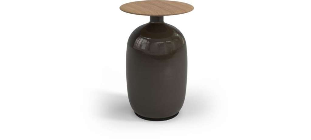 Gloster - Blow Table - Coffee - High Side - indoor