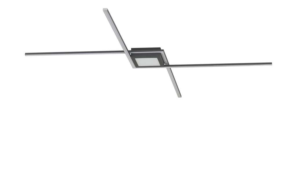 Trio LED-Deckenleuchte, anthrazit ¦ schwarz Lampen & Leuchten > Innenleuchten > Deckenleuchten - Höffner