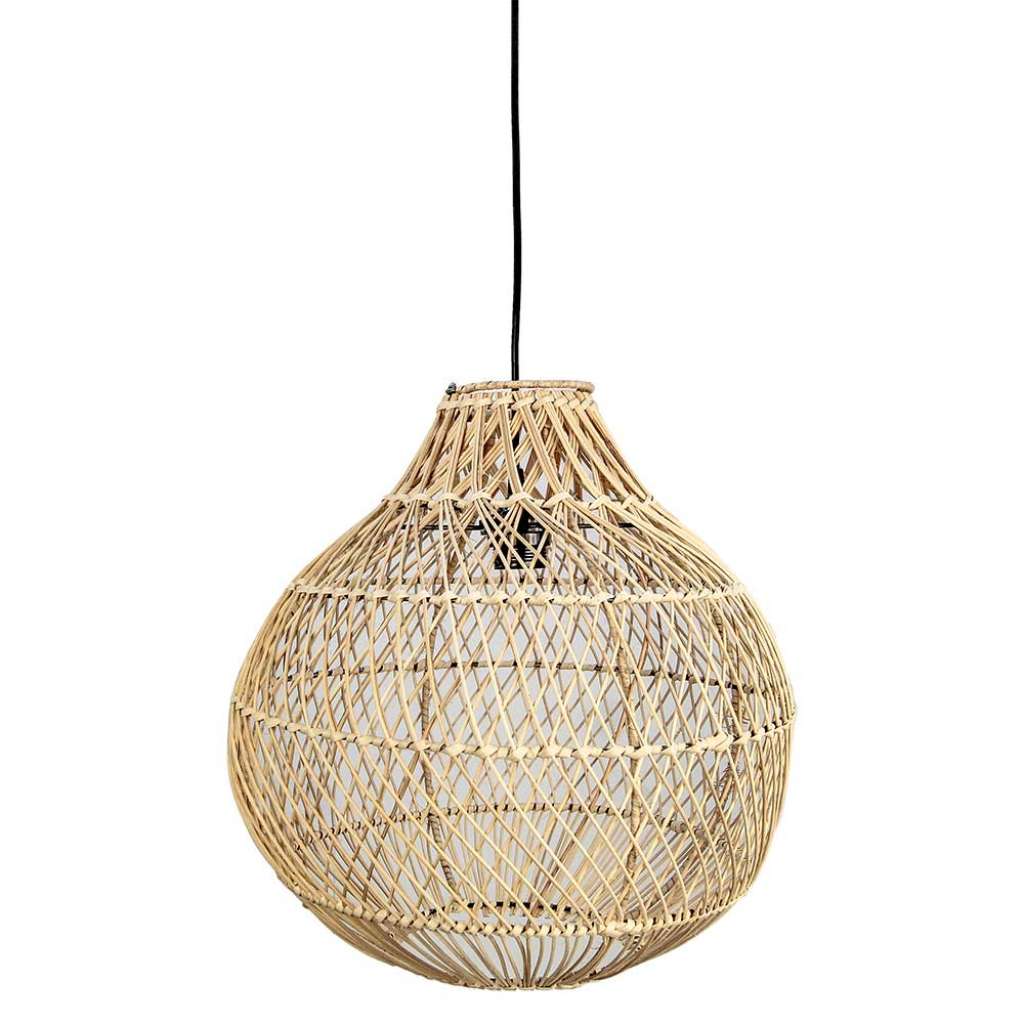 Hängelampe aus Rattan Skandi Design