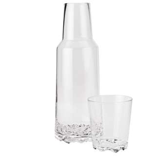 Stelton - Glacier Karaffe 1L mit Glas - - indoor