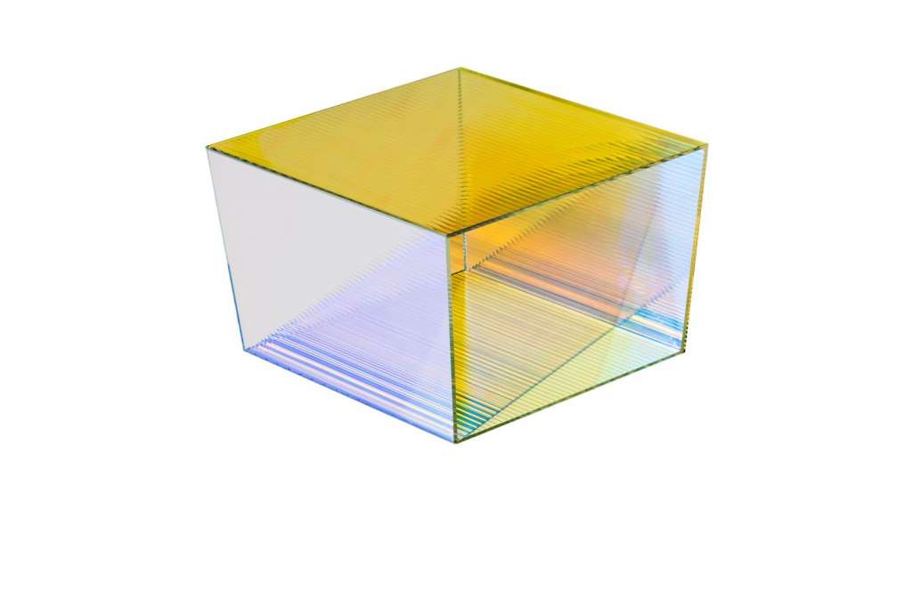 NEO/CRAFT - Rho Beistelltisch - blau/orange - indoor