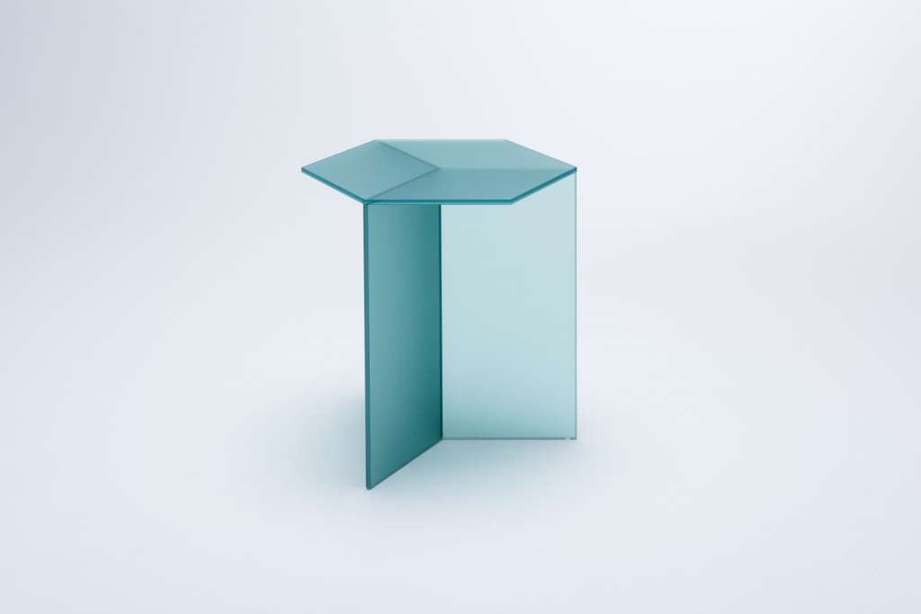 NEO/CRAFT - Isom Square Beistelltisch Tall - grün - indoor