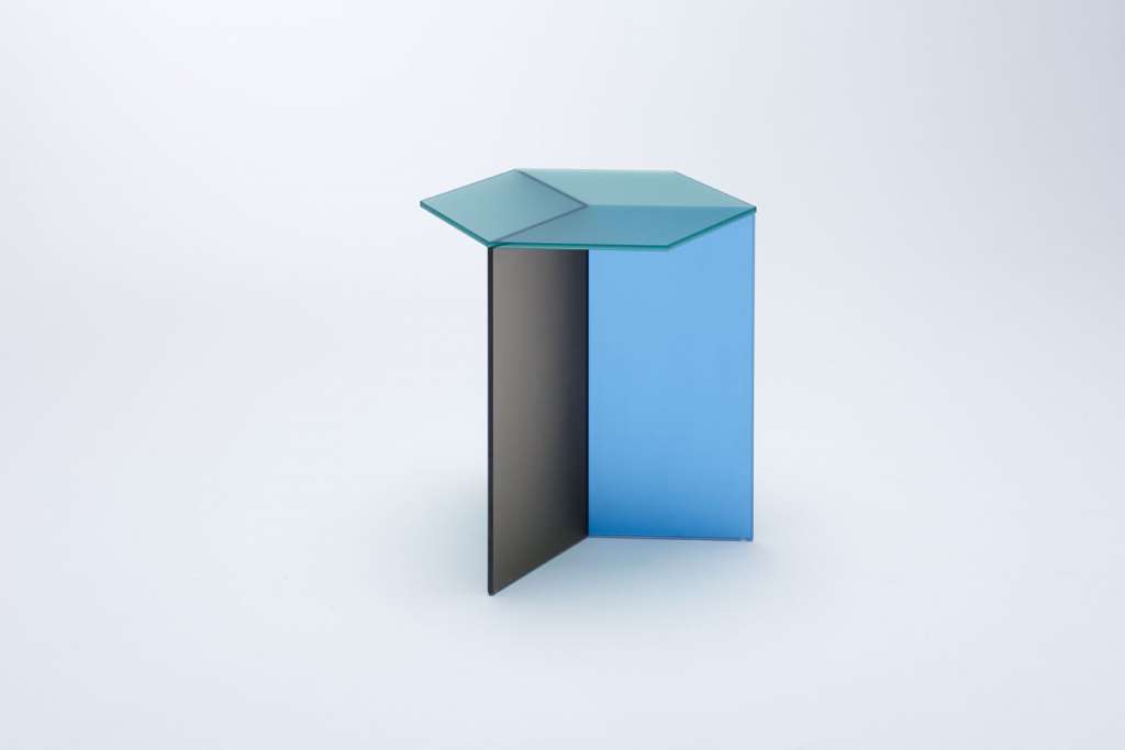 NEO/CRAFT - Isom Square Beistelltisch Tall - bunt - indoor