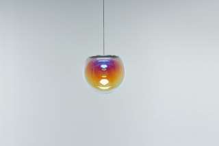 NEO/CRAFT - Iris Globe Pendelleuchte - blau/orange - indoor