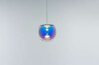 NEO/CRAFT - Iris Globe Pendelleuchte - gold/indigo - indoor