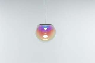 NEO/CRAFT - Iris Globe Pendelleuchte - blau/orange - indoor