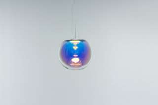 NEO/CRAFT - Iris Globe Pendelleuchte - gold/indigo - indoor