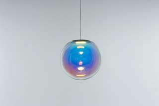 NEO/CRAFT - Iris Globe Pendelleuchte - gold/indigo - indoor