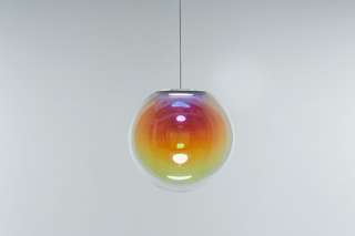 NEO/CRAFT - Iris Globe Pendelleuchte - blau/orange - indoor