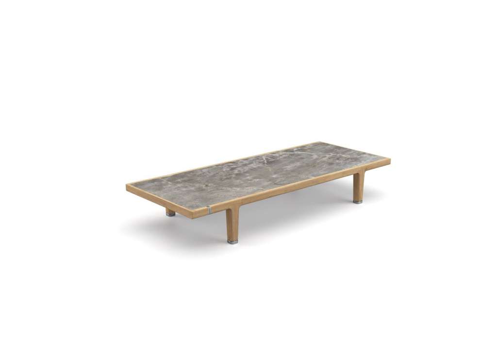 SEALINE Kaffeetisch - rechteckig - gray stone - outdoor