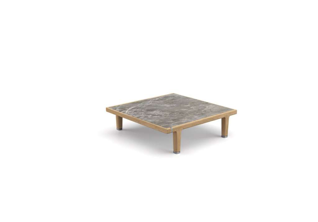SEALINE Kaffeetisch - quadratisch - gray stone - mit Husse - outdoor