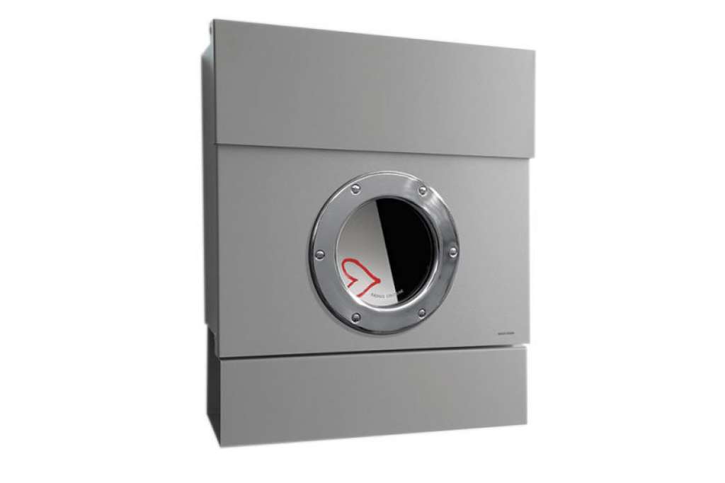 Radius - Letterman Briefkasten 2 - silber - indoor