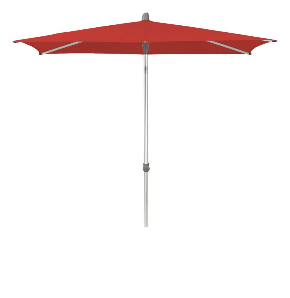Glatz - Alu-Smart Sonnenschirm rechteckig - carmine - 210x150 - outdoor