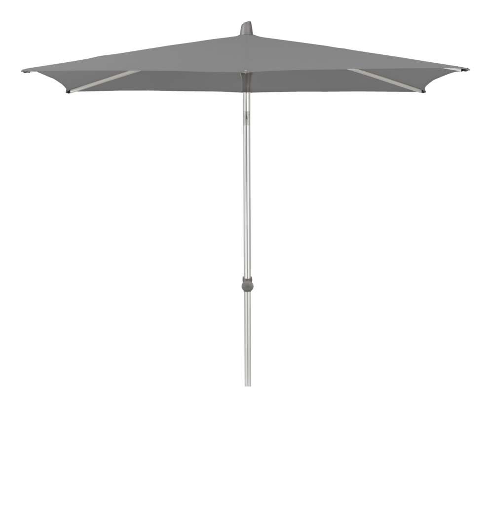 Glatz - Alu-Smart Sonnenschirm rechteckig - smoke - 250x200 - outdoor