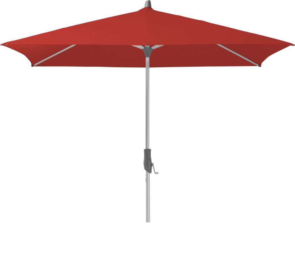 Glatz - Alu-Twist Sonnenschirm rechteckig - carmine - 250x200 - outdoor