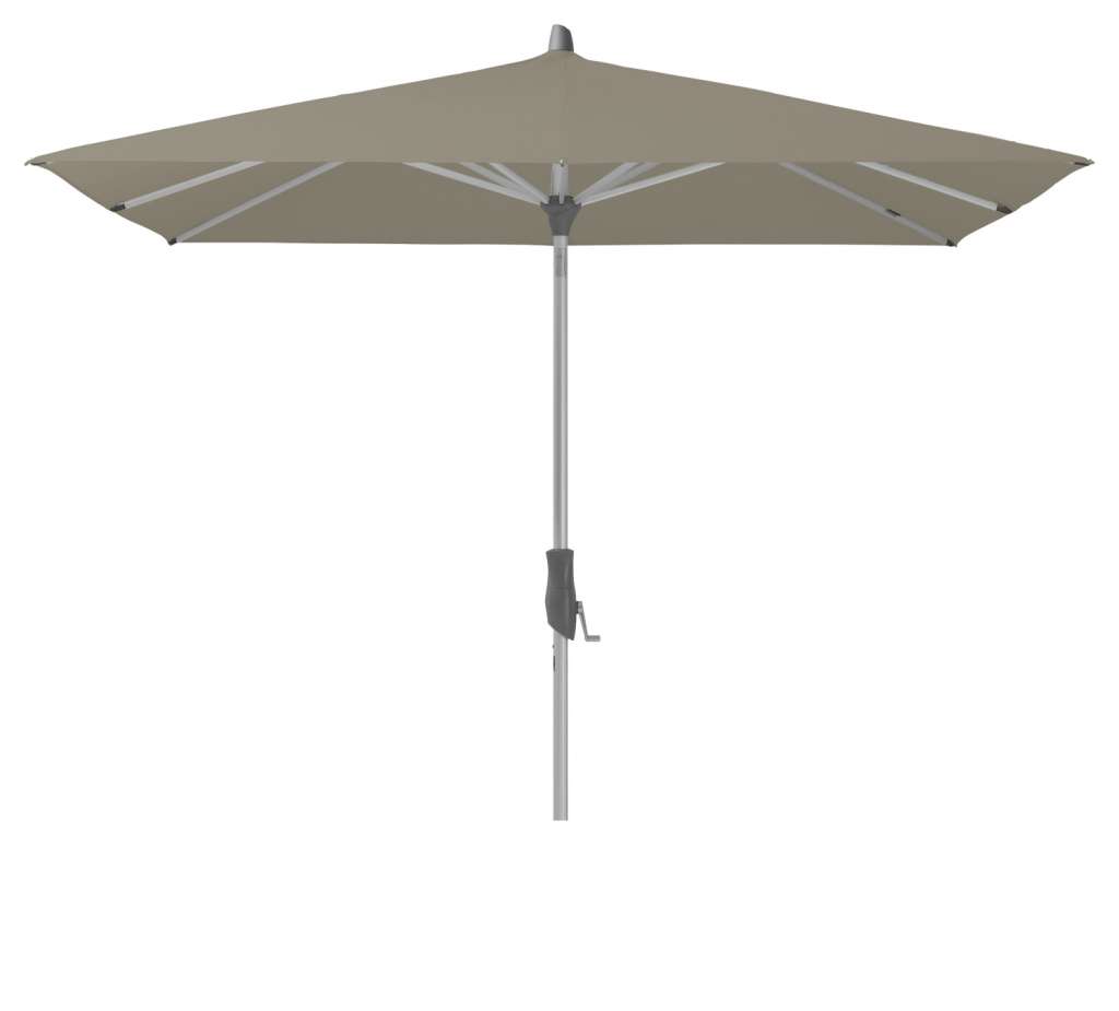 Glatz - Alu-Twist Sonnenschirm quadratisch - taupe - 240x240 - outdoor