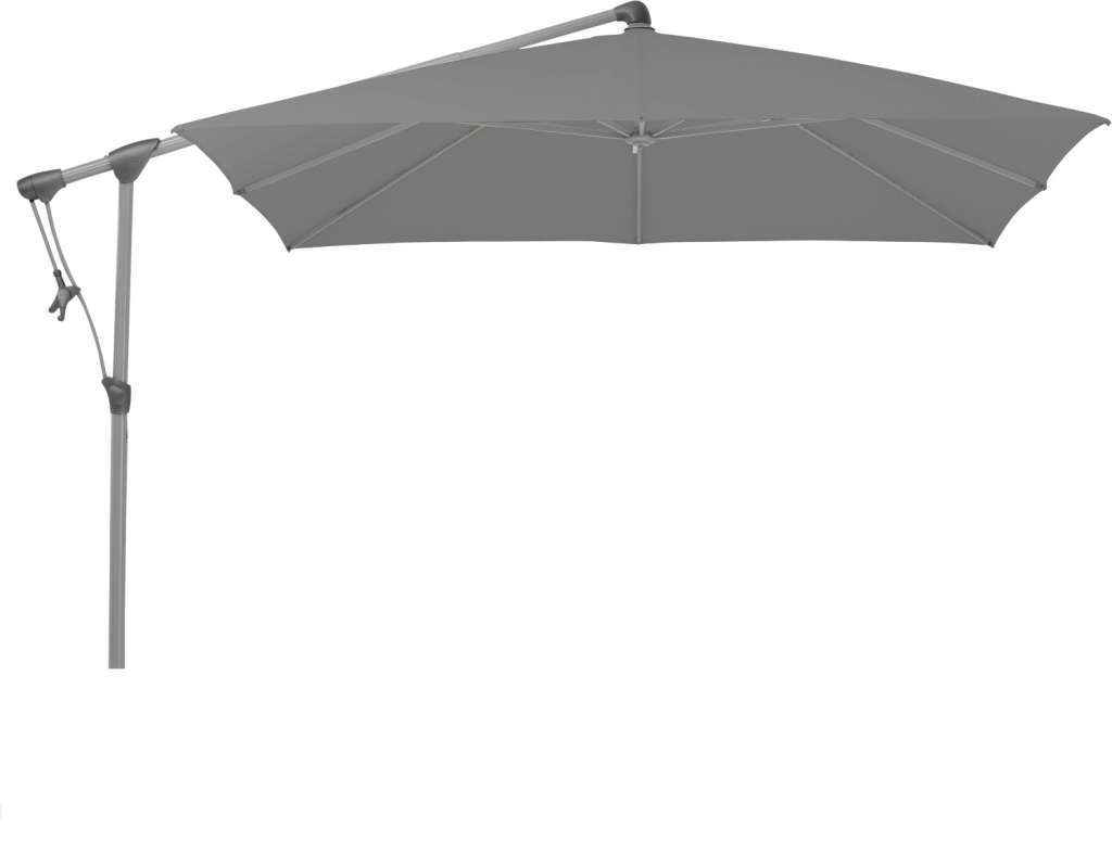 Glatz - Sunwing C+ Sonnenschirm quadratisch - smoke - natureloxiert - outdoor