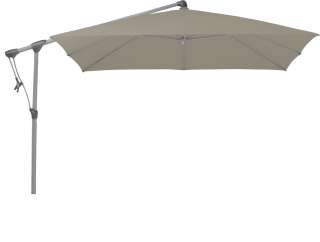 Glatz - Sunwing C+ Sonnenschirm quadratisch - clay - natureloxiert - outdoor