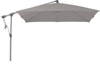 Glatz - Sunwing C+ Sonnenschirm quadratisch - platinum - natureloxiert - outdoor