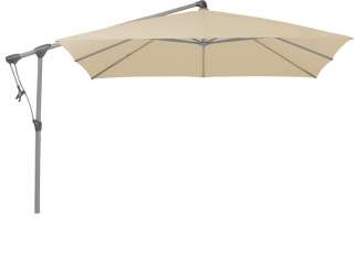 Glatz - Sunwing C+ Sonnenschirm quadratisch - cream - graphitgrau - outdoor